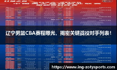 辽宁男篮CBA赛程曝光，揭密关键战役对手列表！